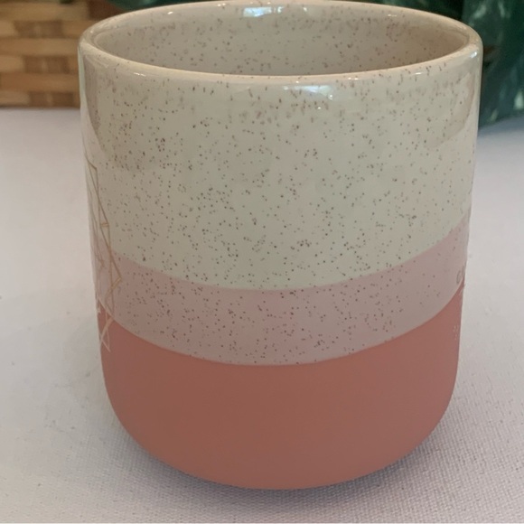 Filled With Gratitude Pottery Plant Pot Desert Colors Gold Writing Inspirational - Picture 9 of 15